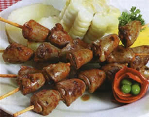 Anticuchos de corazón