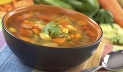 Adelgazando con sopa de verduras