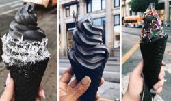 El helado negro conquista Instagram
