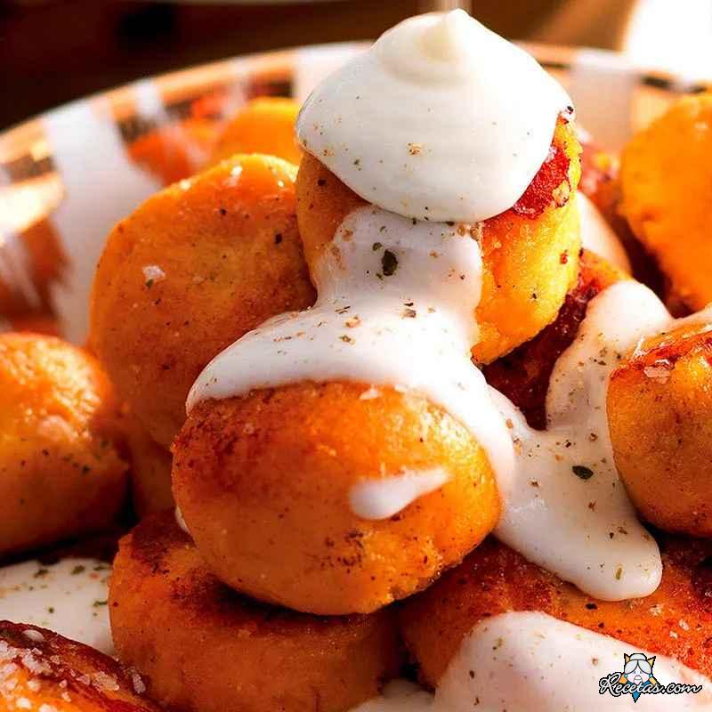Albóndigas de calabaza y mozzarella