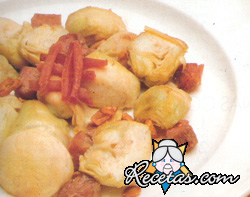 Alcachofas salteadas