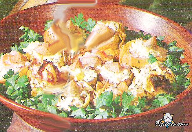 Alcauciles con arroz