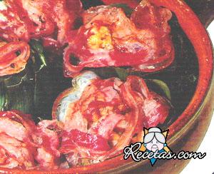 Alcauciles con salchicha