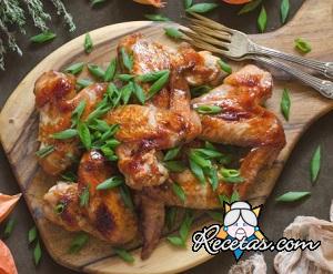 Alitas de pollo a la miel