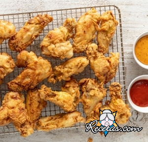 Alitas de pollo fritas