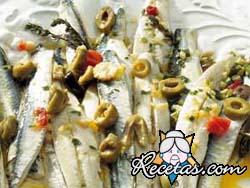 Anchoas a la vinagreta