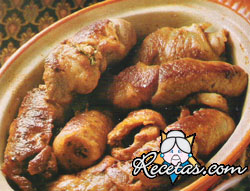 Arrolladitos de cerdo a la provenzal