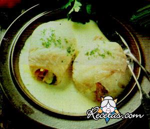 Arrolladitos de pescado y queso