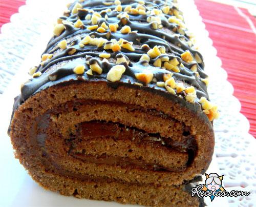 Arrollado de chocolate