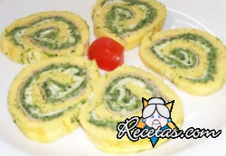 Arrollado de espinacas