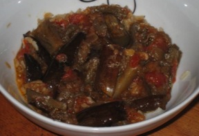 Arroz integral con berenjenas