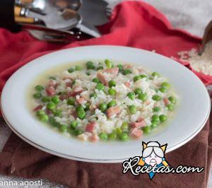 Arroz y guisantes receta típica veneciana