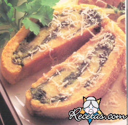 Arrollado de papas con queso