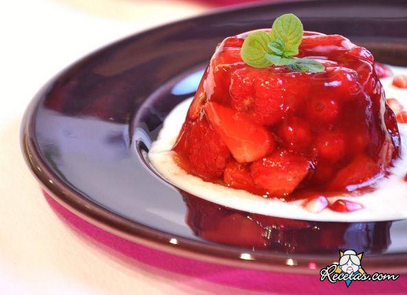 Áspic de frutillas