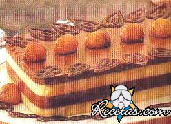 Dulce de castañas con chocolate