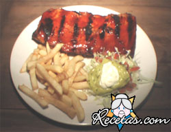 Costillas de cerdo BBQ