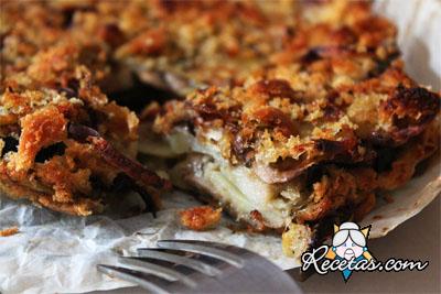 Berenjenas con papas al horno