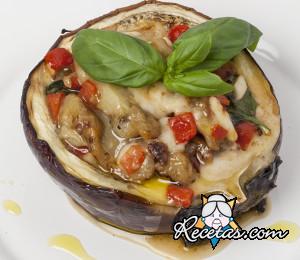 Berenjenas rellenas con mozzarella y ...