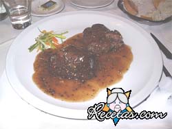 Bifes a la pimienta