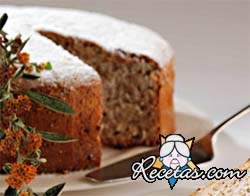 Bizcochuelo esponjoso de nuez