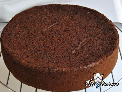 Bizcocho de chocolate sencillo