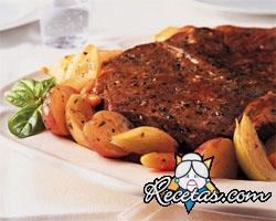 Bola curada en su salsa