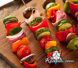 Brochetas de verduras