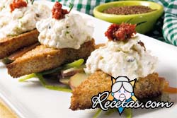 Bruschetta de berenjena