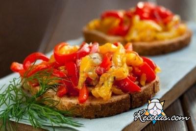 Bruschetta de pimientos