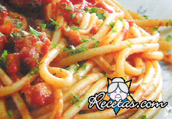 Bucatini a la amatriciana