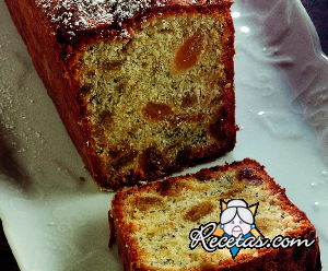 Budín de limón confitado