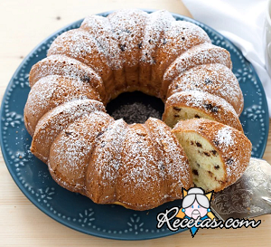 Budín de mascarpone y chocolate