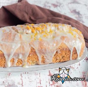 Budín de naranja glaseado