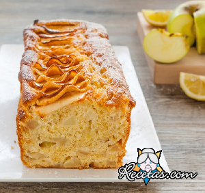 Budín esponjoso de manzana