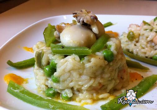 Budincitos de arroz y guisantes