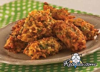 Buñuelos de hojas de remolacha