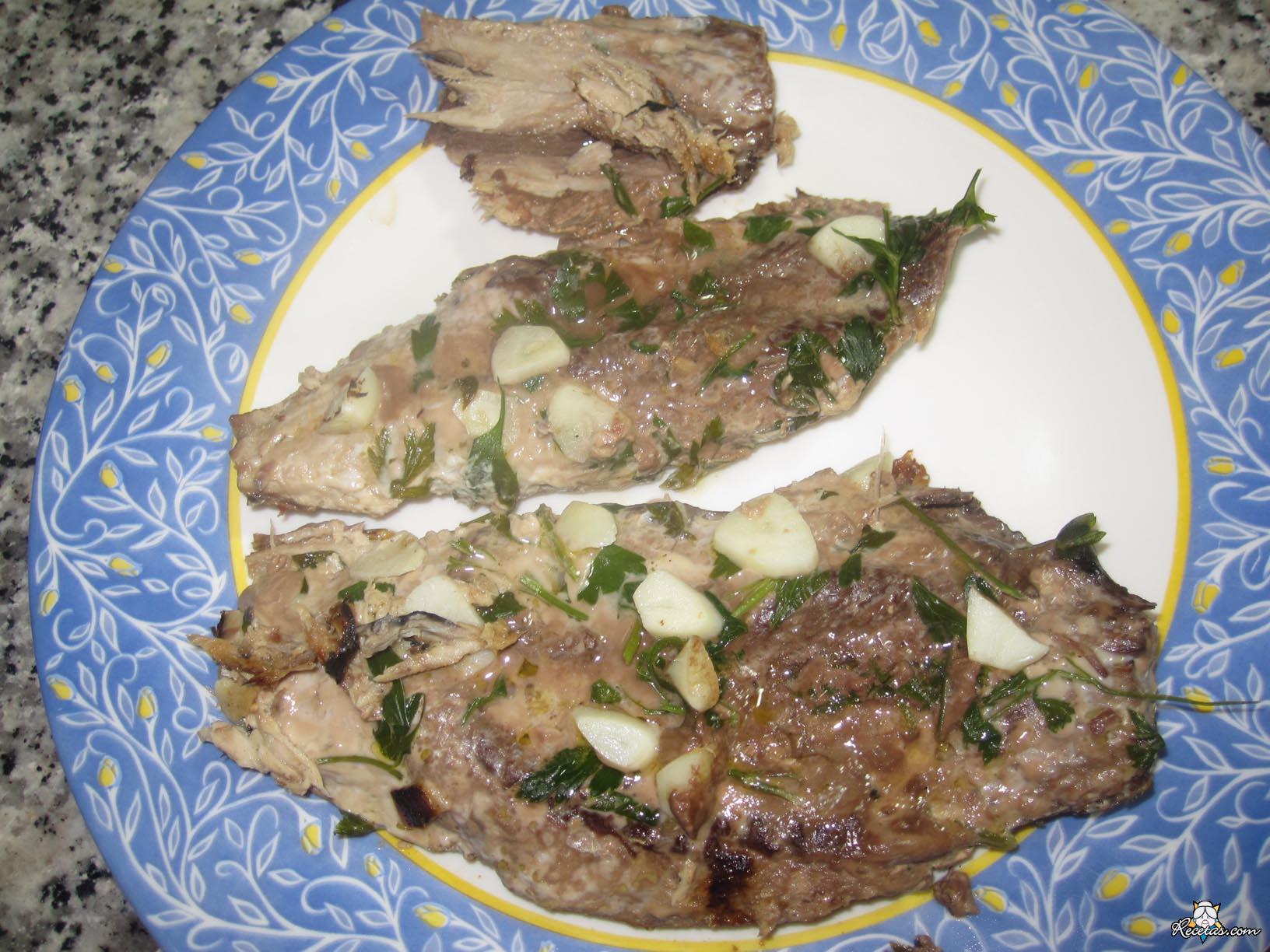 Caballa a la plancha