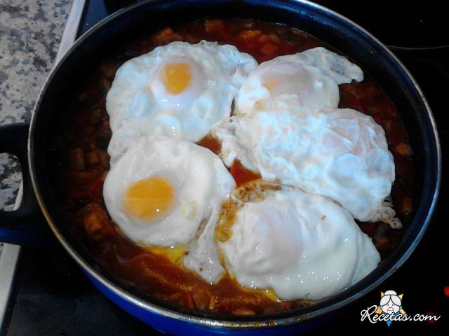 Calabacines con huevo