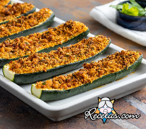 Calabacines rellenos vegetarianos