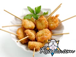 Camaron empanizado a la almendra