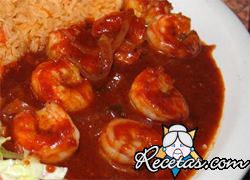 Camarones al chipotle y piloncillo