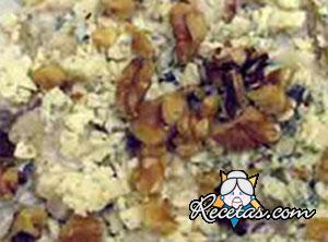 Canapés de queso azul