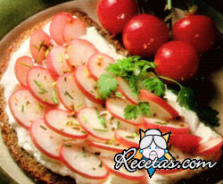 Canapé de rabanitos