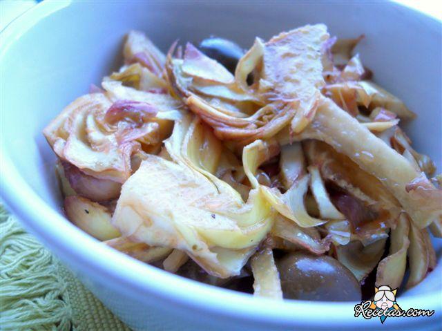 Carpaccio cítrico de alcachofas