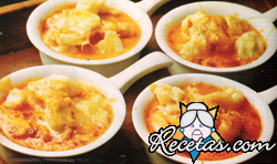 Cazuelitas provenzales de pescado