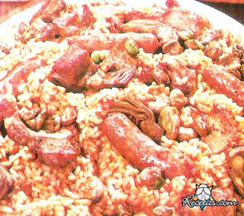 Cazuela de cerdo con arroz