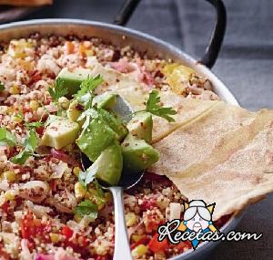 Cazuela de quinua y verduras a la mejicana