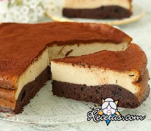 Cheesecake de brownie al café
