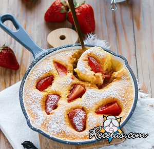 Clafoutis de fresas