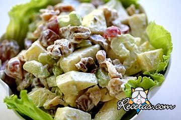 Clásica ensalada Waldorf